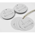 thumbnail image 4 of Inkdotpot Pack Of 100 Real Silver Foil Paper Tags Cheers To Retirement Favor Hang Tags, 4 of 6