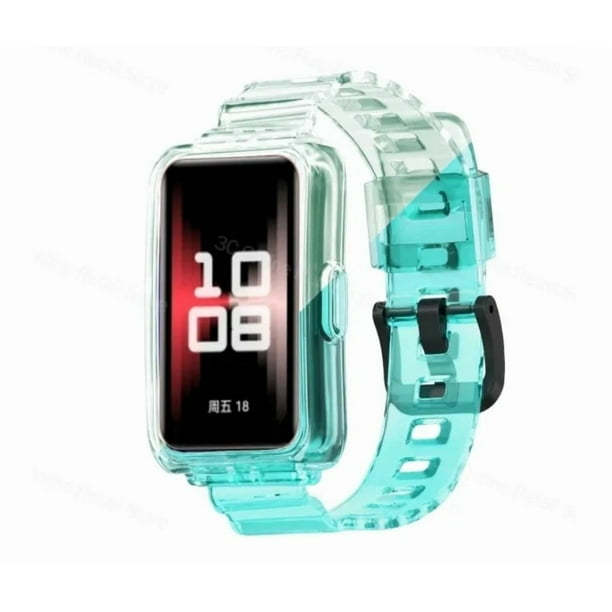 Correa de Silicona Transparente que cambia de color con la luz para Huawei Band 9/8/7/6,