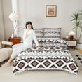 thumbnail image 4 of Homewish Rustic Western Aztec Full Size Comforter Sets,Vintage Bohemain Tribal Bedding Comforter Set,Gray Brown Bedding Sets For Men Women,Breathable Home Decor Reversible,3-Piece, 4 of 8