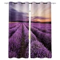 thumbnail image 2 of Plant Purple Lavender Flowers Dusk Window Treatments Curtains Valance Room Curtains Large Window Window Curtai, 2 of 5
