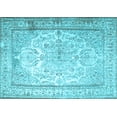 thumbnail image 1 of Ahgly Company Indoor Rectangle Persian Light Blue Traditional Area Rugs, 5' x 7', 1 of 4