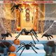thumbnail image 2 of Araña negra gigante de felpa para decoración de Halloween, juguete gigante de Horror para interior y exterior, Casa Encantada, novedad, 2 of 4