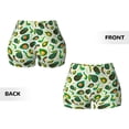 thumbnail image 5 of Picia Green Avocado (2) Printed Workout Shorts for Women Seamless Scrunch Butt Lifting High Waisted Yoga Gym Booty Running Moisture-wicking Short Pants-Medium, 5 of 9