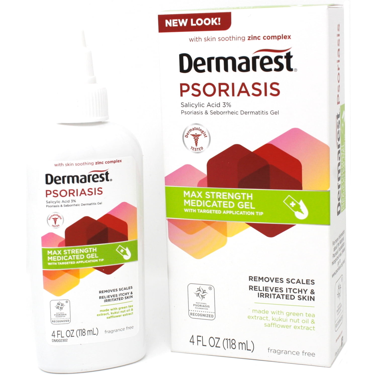 Dermarest 3 Pack Dermarest Psoriasis Max Strength Medicated Gel, 4 Fluid Ounces each