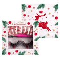 thumbnail image 1 of Juego de uñas de pestañas postizas navideñas, pestañas postizas esponjosas de visón de imitación, pestañas tenues 3D, pestañas dramáticas de volumen largo y grueso oso de fresa Hogar, 1 of 6