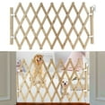 thumbnail image 5 of XZKING Expandable Accordion Baby Gate Wooden Accordian Expansion Gate for Doorway Stairs Retractable Gate Safety Protection for Small Medium Pet Dog, 10" to 42" W, 29.5" H, 5 of 12