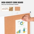 thumbnail image 4 of VEVOR 36"x 24" Whiteboard & Cork Board Combo with Aluminum Frame – 2-in-1 Magnetic Dry Erase Bulletin Board for Wall Mount – Ideal for School, Home, Office, 4 of 9