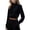 14#Black, variant on Long Sleeve Shirts for Women Mock Neck Tops Pleated Front Blouses Dressy Casual Spring Fall Clothes 2026 Fashion