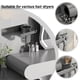 thumbnail image 4 of Soporte autoadhesivo de pared para secador de pelo | Organizador metálico para secador | Ahorra espacio en el baño y el dormitorio | Incluye adhesivo de montaje, 4 of 6