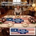 thumbnail image 3 of Independence Day Tablecloth, Printed Patriotic Flag Decor for 250th Anniversary Living Room Table, Coffee Table and Holiday Dining,July 4th Decorations, 3 of 7
