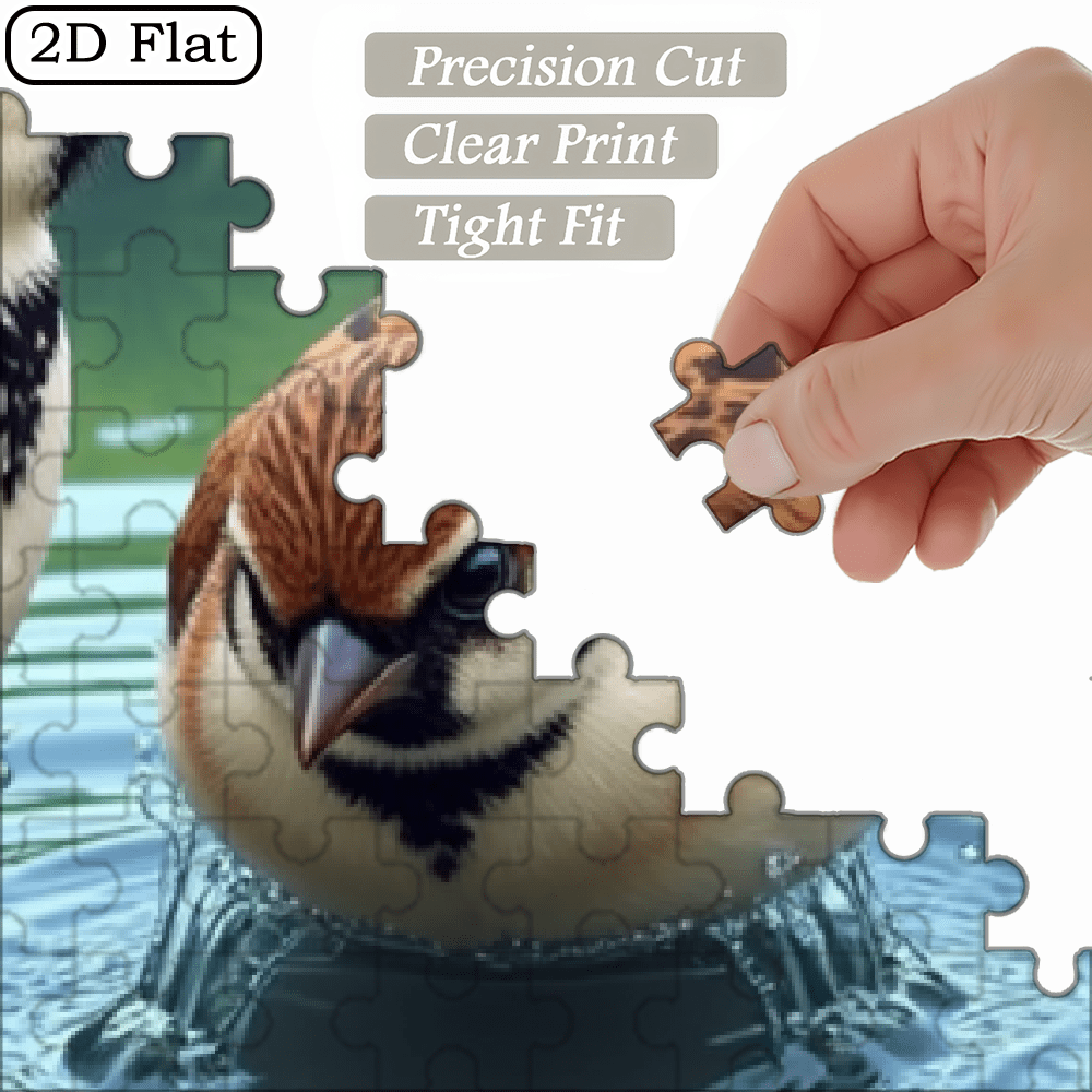 1000 pieces of vertical paper jigsaw puzzle - lively sparrows, size 29.5 * 20 inches.