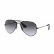 thumbnail image 1 of Ray-Ban RB3558-002 / 8G gafas de sol negras con lentes degradados en gris aviador Ray-Ban RB3558-002/8G, 1 of 1