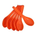 thumbnail image 6 of IDEANATEGRATE Serving Spoon Spoons for Soup Orange Plastic 6Pcs, 6 of 7