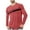 Red, variant on Posijego Mens T-Shirts Basic Long Sleeve Shirt Crew Neck Casual Loose Comfy Pullover Tee Big and Tall for Men