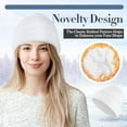 thumbnail image 3 of Winter Beanie Hat Gloves Set, Soft Knitted Hat Stretchy Gloves Warm Skull Cap Set for Women Men Gifts, 3 of 7
