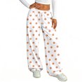 thumbnail image 6 of Hearthz Women’s Pajama Pants Drawstring Wide Leg Polka Dot Lounge Pants Womens Baggy Soft Comfy Lightweight Womens Sleep Pants, 6 of 7