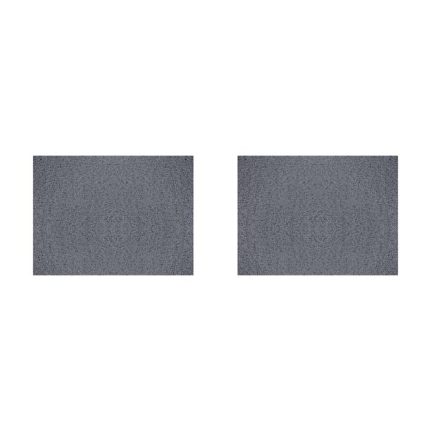 Inteprter Las alfombras de baño de esponja de PVC son resistentes al agua y fáciles de limpiar y la parte posterior anti deslizante del látex gris 2Conjunto