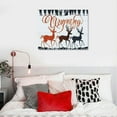 thumbnail image 4 of TIAOTIAOHOU The Stupell Home Holiday Merry Christmas Elegant Reindeer Black White and Red Typography Stretched Canvas Wall Art, Multi-Color, 4 of 4