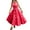 Red, variant on OSOLU Toddler Girls Summer Casual Dress Tiered Dresses Spaghetti Straps Twirl Swing Size 6 14T Birthday Dailywear, 10-11 Years