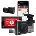 thumbnail image 1 of Cobra Smart Dash Cam + Rear Cam (SC 400D) &amp;acirc;&amp;#128;&amp;#147; UHD 4K Resolution, Alexa Built-In, 3-Camera Capable, Live Police Alerts, Emergency Mayday, Drive Smarter App,, 1 of 6
