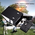 thumbnail image 4 of Lámpara de pared con energía solar, 2 luces LED, para exteriores, para jardín, camino, paisaje, valla, patio, color blanco cálido, 4 of 14