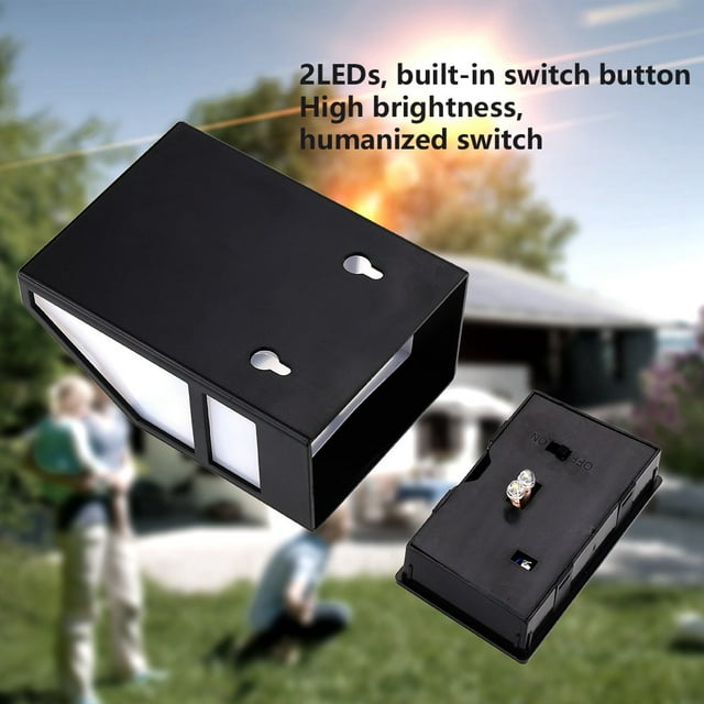 Lámpara de jardín al aire libre, lámpara de jardín solar de montaje en pared con energía solar Luz de pared solar hecha a mano con cuidado Jadeshay A