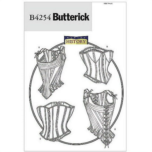 BUTTERICK PATTERNS B4254 Misses' Stays and Corsets, Size 18-20-22