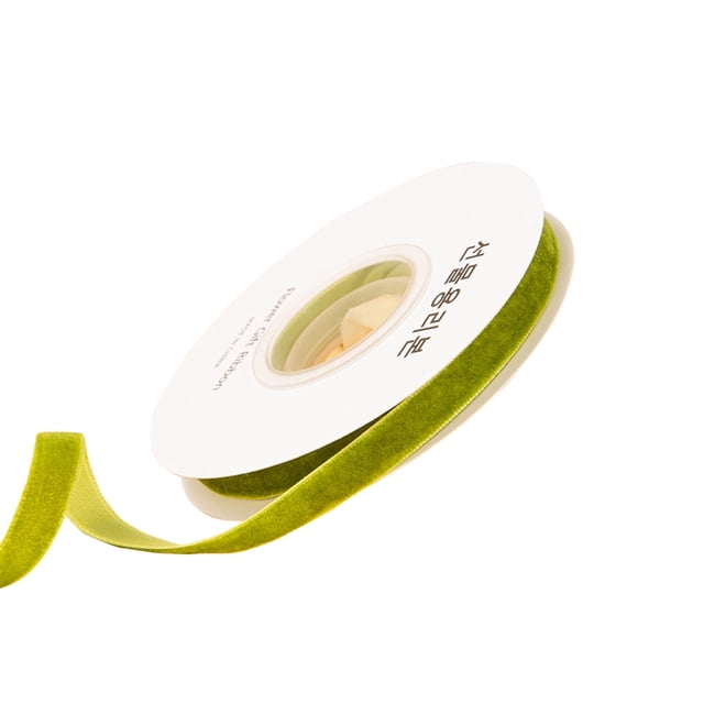 Flowers for Decoration, 1Cm Single Sided Velvet Ribbon Gift Flower Packaging Ribbon Decoration Ribbon Diy Ribbon