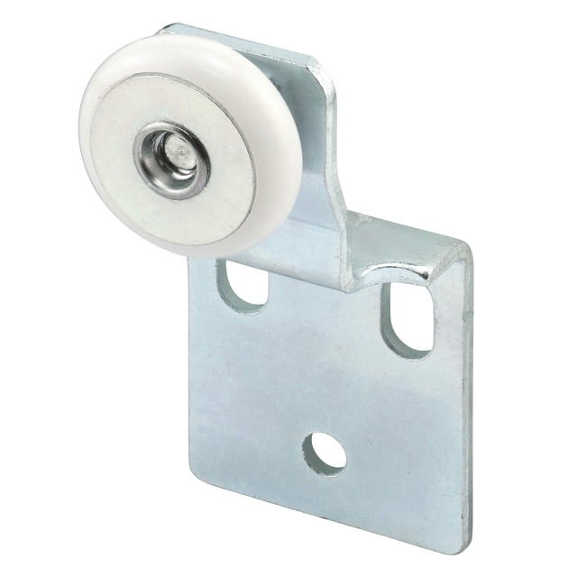 Slide-Co 16202-B Closet Door Roller Assembly, 3/4 In. Convex Edge Ball Bearing Plastic Wheel, 1/2 In. Offset (2 Pack)