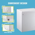 thumbnail image 5 of WANAI 165L Chest Freezer Small Deep Freeze with 7 Gears Temp Control & 3 Baskets for Office Dorm Kitchen White, 5 of 9
