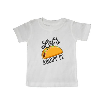 

Inktastic Lets Taco About It with Taco Illustration Gift Baby Boy or Baby Girl T-Shirt
