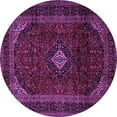 thumbnail image 1 of Ahgly Company Indoor Round Persian Purple Traditional Area Rugs, 8' Round, 1 of 4