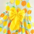 thumbnail image 4 of Girls Holiday Summer Lemon Cotton Cool Dress, 4 of 5