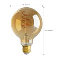 thumbnail image 5 of 4.5W G30 LED - Amber - Medium base - 2000K - 240 Lumens - 120V - 6-Pack, 5 of 5
