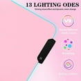 thumbnail image 3 of Pink RGB Gaming Mouse Pad 31.5x12 Inch PC XL Large Extended Glowing Led Light Up Desk Pad Non-Slip Rubber Base Computer Keyboard and Mouse Pad Cool Cute Mousepad Mat, 3 of 5