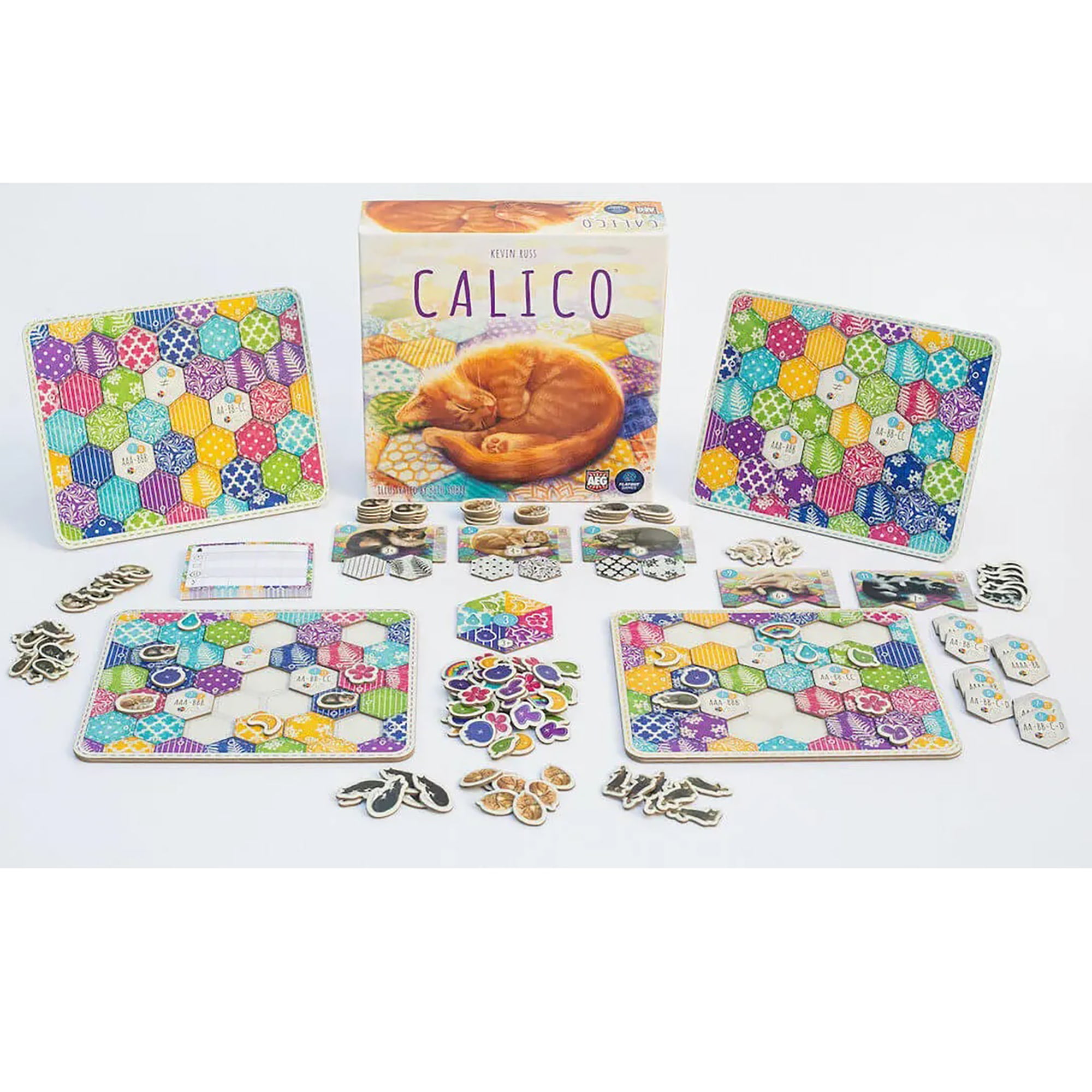 Buy Calico Board Game, Award Winning Strategy Game, Sew Your Quilt to Score  Points, Family Fun, Easy to Learn, Solo Play, Ages 8+, 1-4 Players, 30-45  Min, Flatout Games, Alderac Entertainment Group (