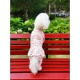 thumbnail image 3 of 1pc Pet Dog Cute Floral Overalls Jumpsuit With Double-Layer Design For Winter, 3 of 5