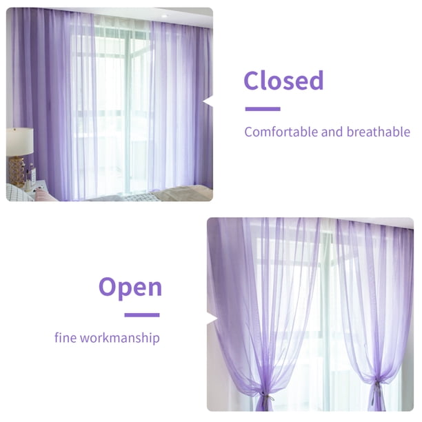 Nuevas cortinas de ventana de panel de cortina transparente de gasa de color sólido 100 * 200 cm sidaley JJ2978-07