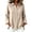 Khaki, variant on QSXADF Women's Button Down Shirts Cotton Linen Tops Point Collar Long Sleeve Solid Button Front Shirt For Office Casual Women's Fall Winter Tops