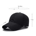 thumbnail image 4 of DOPI Baseball Cap Outdoor Summer Quick-drying Men Visor Hat Running Mesh Sport Sports Girls Sport Headbands Non Slip Basketball Beige, 4 of 4