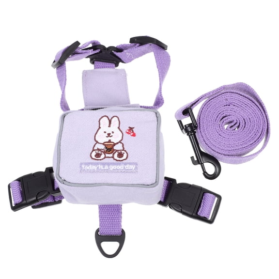 STOBOK Harness for Cat Cute Cat Harness Purple Polyester 1Pcs