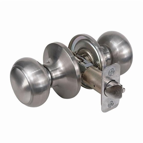 Master Lock Knob Lockset,Rusk Style,Satin Nickel RU0415BOX