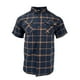 thumbnail image 1 of Blusa y camisa de manga corta con cuello vuelto para hombre, moda informal, botones, bolsillos dobles, solapa, manga corta con blusas, blusa de algodón y poliéster para hombre, 1 of 4