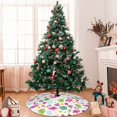 thumbnail image 7 of Yiaed Cute Flamingo Print Christmas Tree Skirt , Tree SkirtsTree Mat for Christmas Winter Holiday Indoor Decorations-30", 7 of 7