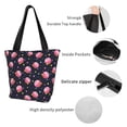 thumbnail image 6 of Haiem Cartoon Donut Planets Pattern Shoulder Bag - Durable and Spacious Tote Bag,Versatile Shopping Bag, 6 of 9