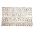 thumbnail image 4 of The Bead Chest White Bogolan Mali Mud Cloth - Handmade African Textile from West Africa - 40x64 Inches - Ideal for Home Decor, Boho Throw Blanket, Upholstery, or Crafts, 4 of 4