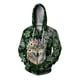 thumbnail image 3 of Sudadera con capucha y sudaderas modernas y versátiles con estampado de lobo elegante para hombre Sudadera con capucha cómoda para hombre Sudadera con capucha y cremallera, 3 of 5