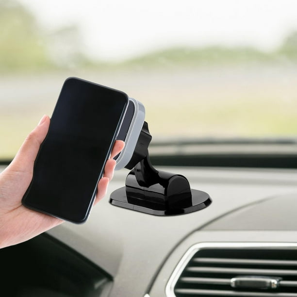 Soporte de teléfono para coche perfecl giratorio ajustable 360 para asiento parabrisas hombres adultos Gris