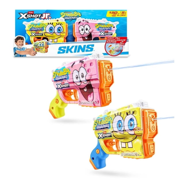 Lanzador de agua Xshot XSHOT Bob Esponja Jr 2 piezas