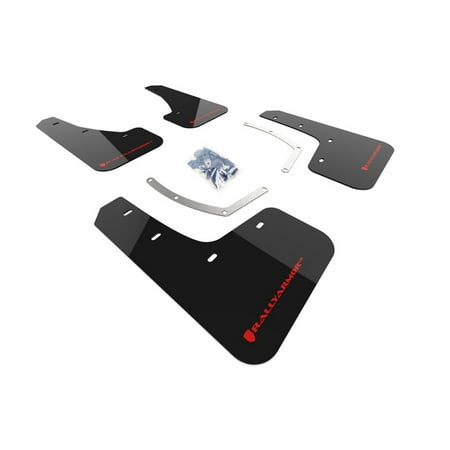 Logo Mud - Rally Armor Black UR Mud Flaps w/ Red Logo for 18+ Subaru Ascent